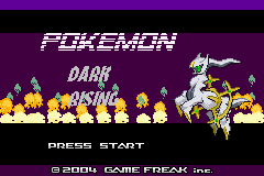 Pokemon Dark Rising (beta 2) Title Screen
